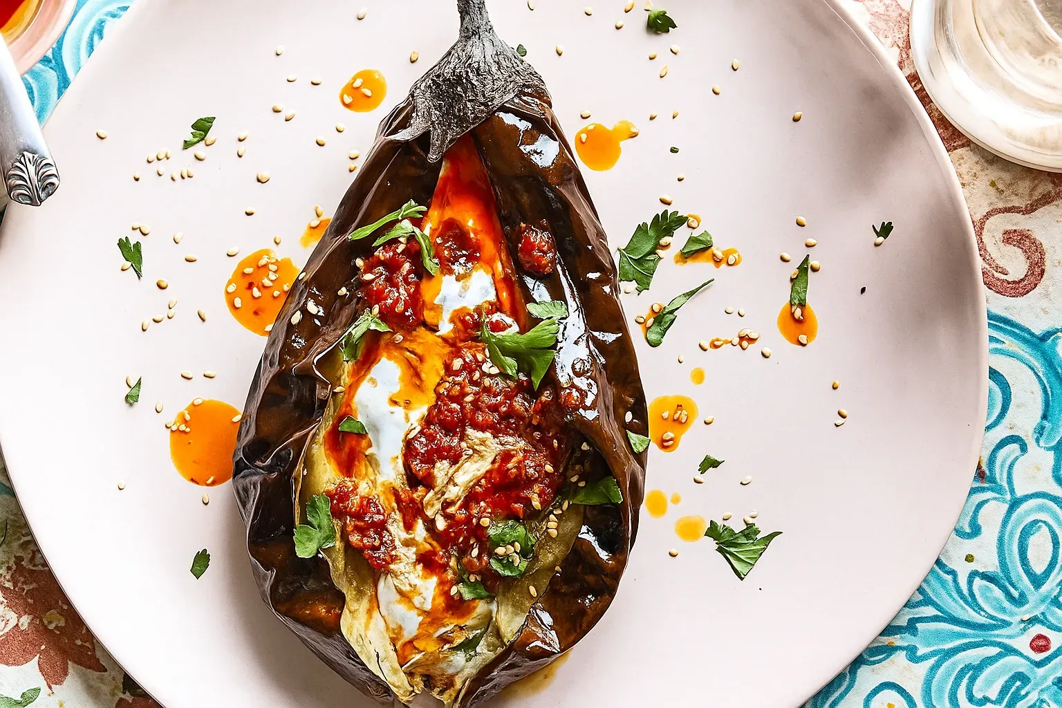 20251124_1128_Stuffed Eggplant Dish_remix_01kat6xndbe69bnrg2htg3kz67.webp